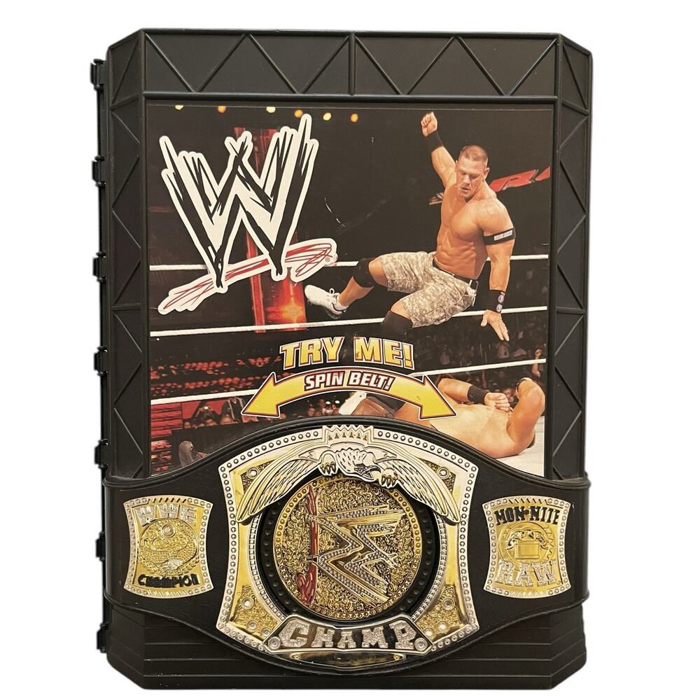 WWE Figure Case Superstar John Cena Championship Case Holds 20 Action Figures